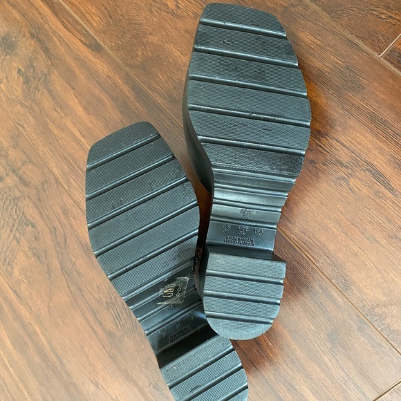 Schutz Mizzy Platform Mule Sandals Black Size 7 - Picture 7 of 9